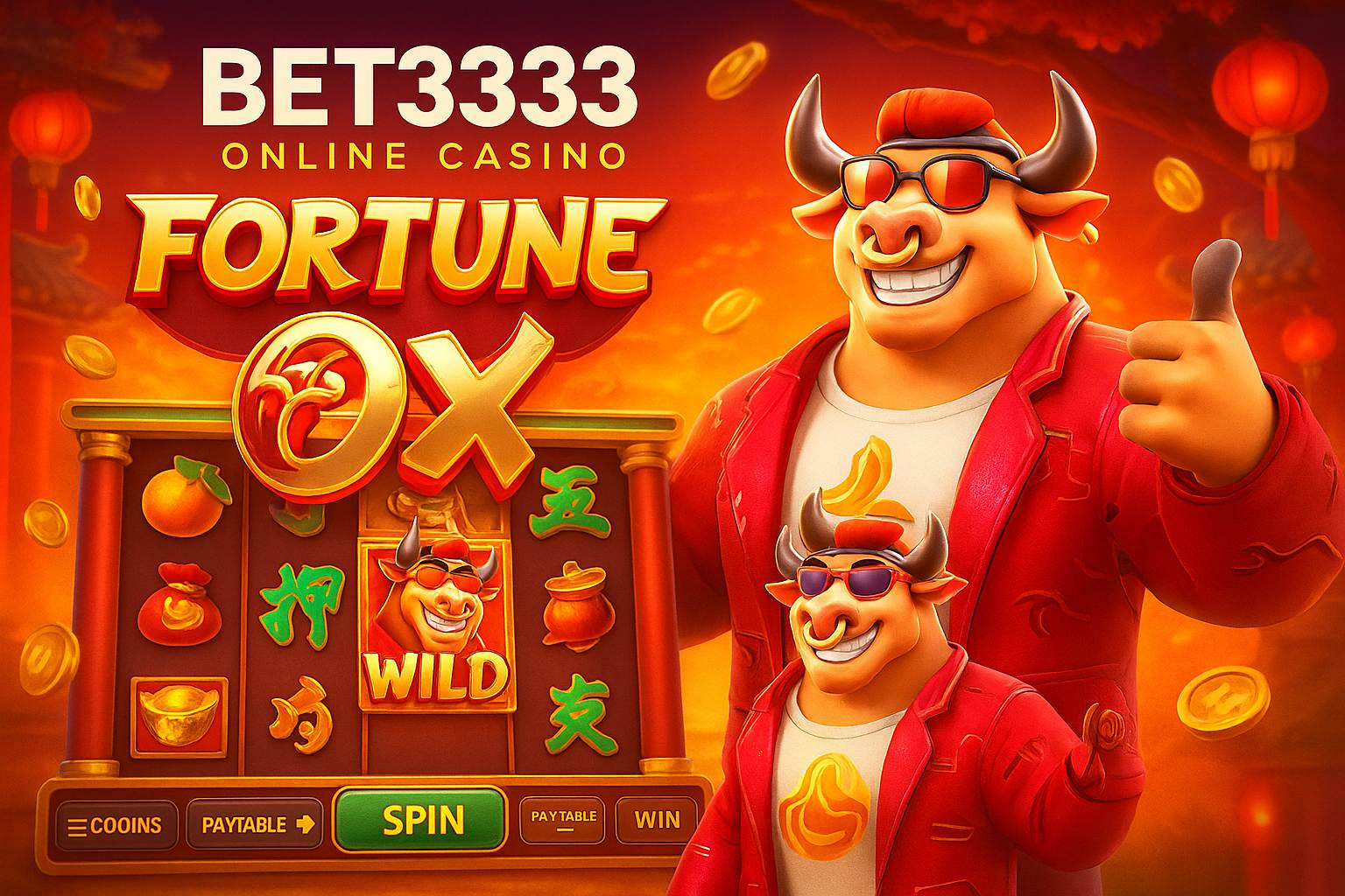 Fortune Ox no BET3333 - Aposte Agora e Reivindique Seus Ganhos