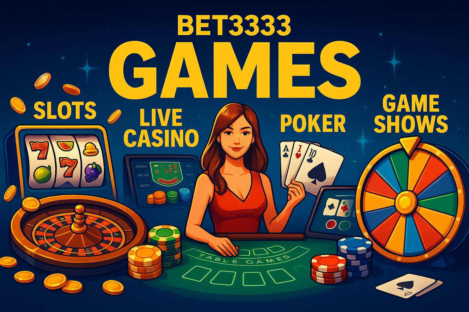 Jogos de cassino online BET3333 